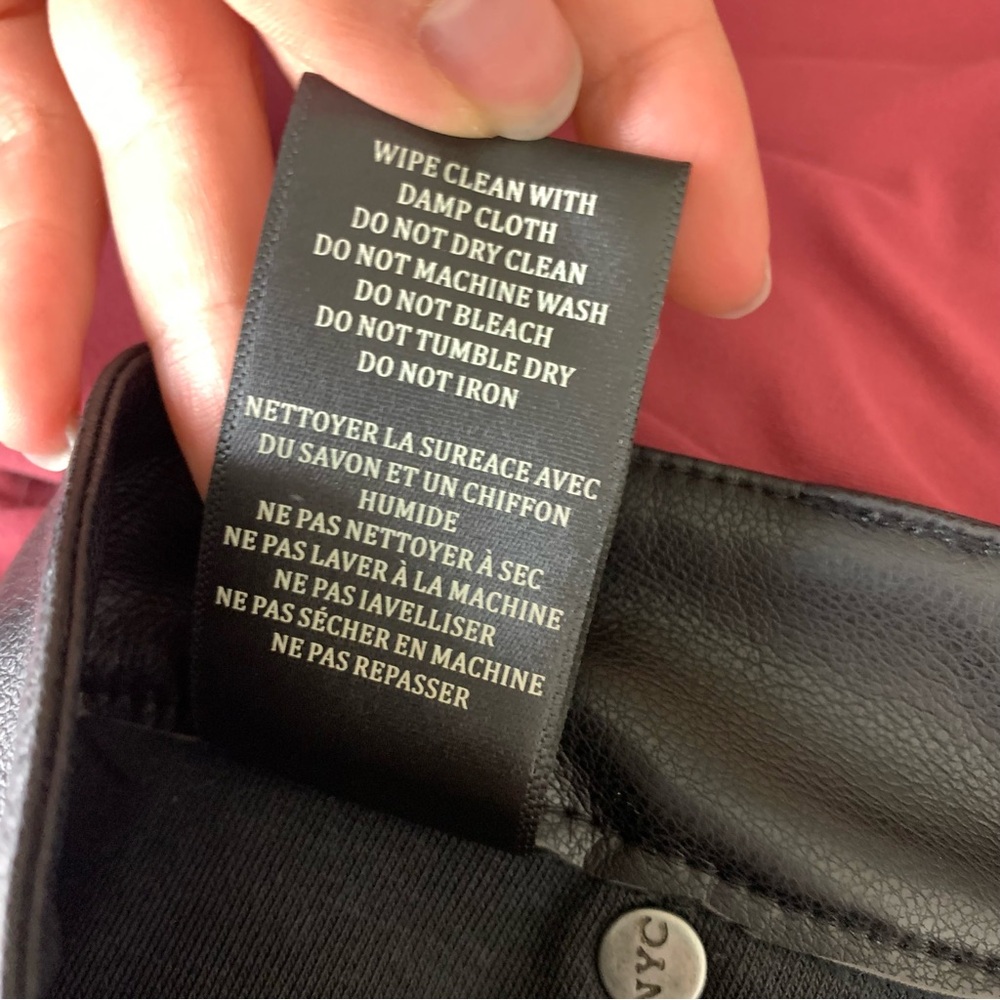 Blank NYC vegan leather Baxter pants size 28 nowhere road - Picture 5 of 12